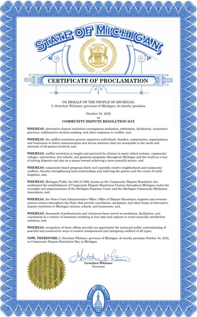 Community Dispute Resolution Day - MARS